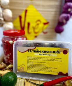Cá trắm kho chuối